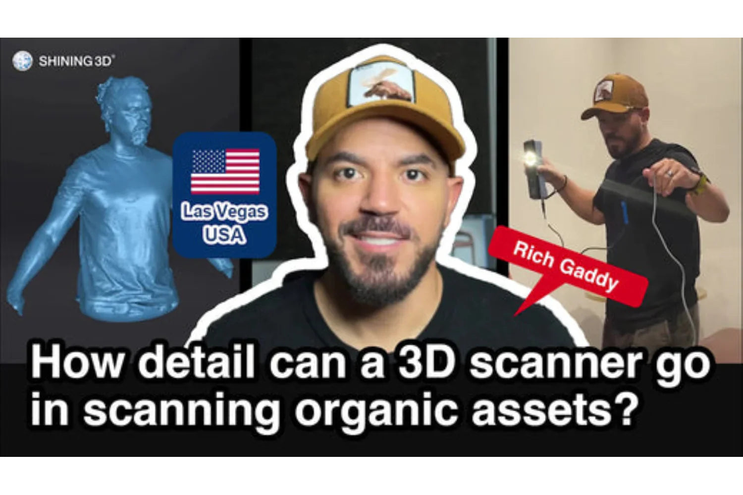 How detail can a 3D scanner go in scanning organic assets? Let’s check this out!