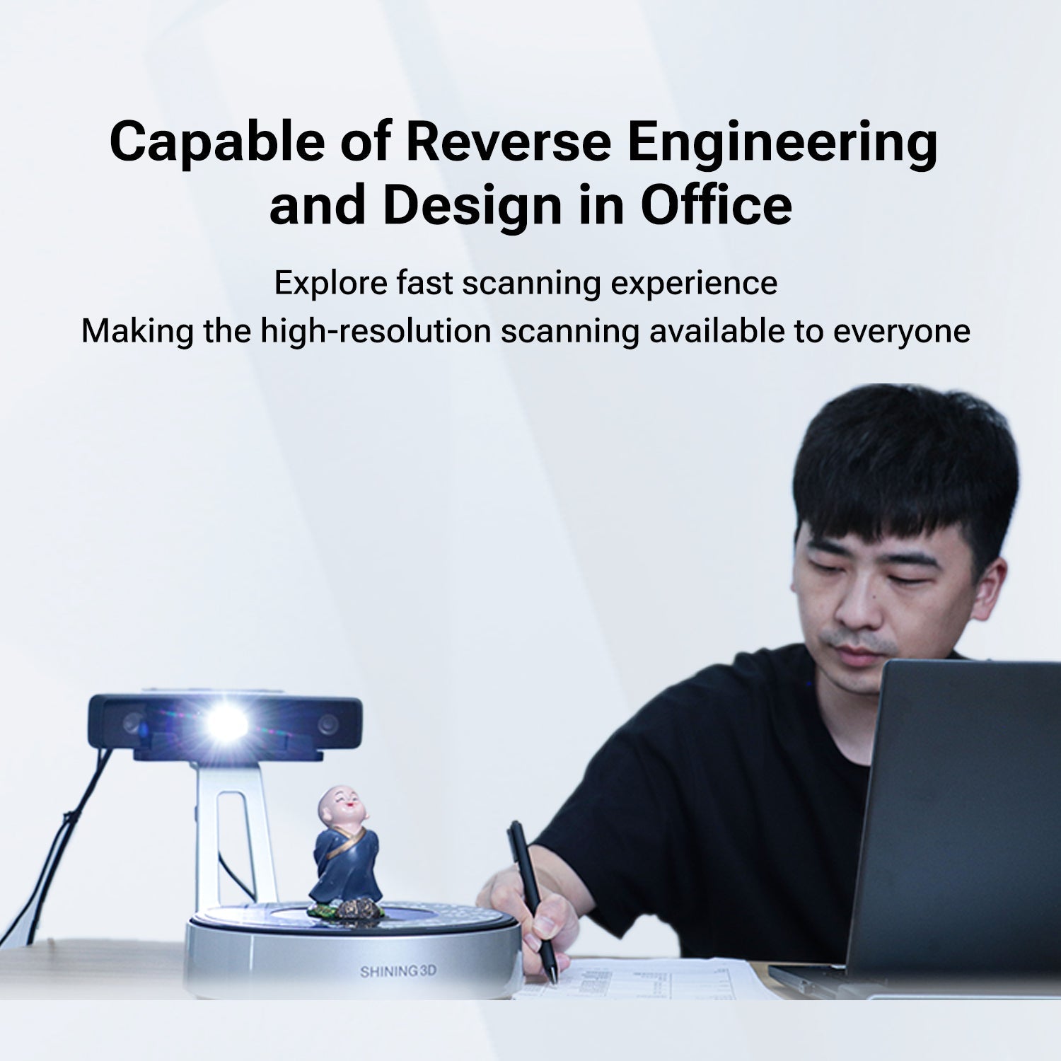 EinScan-SE V2 デスクトップ 3D スキャナー
