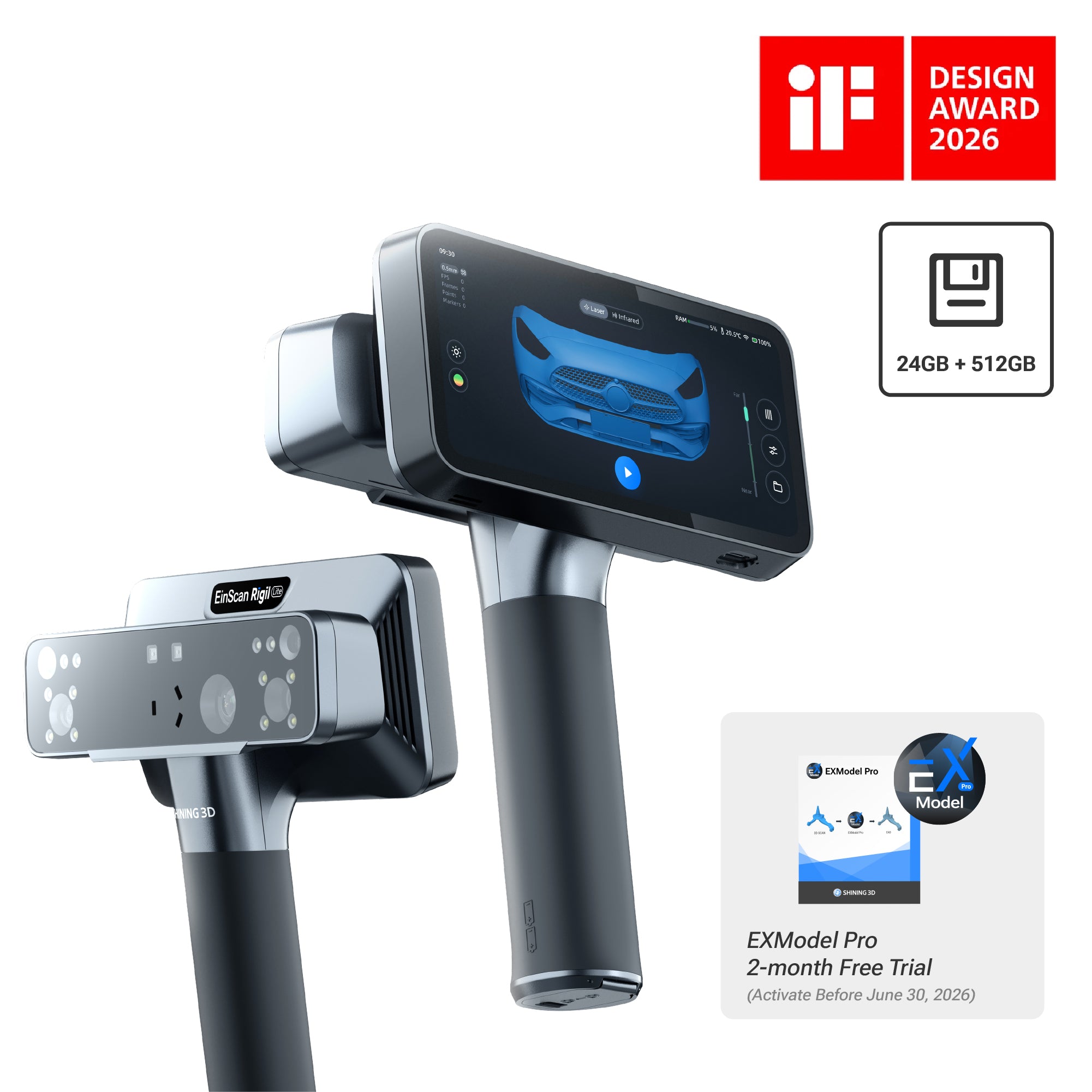 EinScan Rigil Lite | Lite to Start. Light to Create.