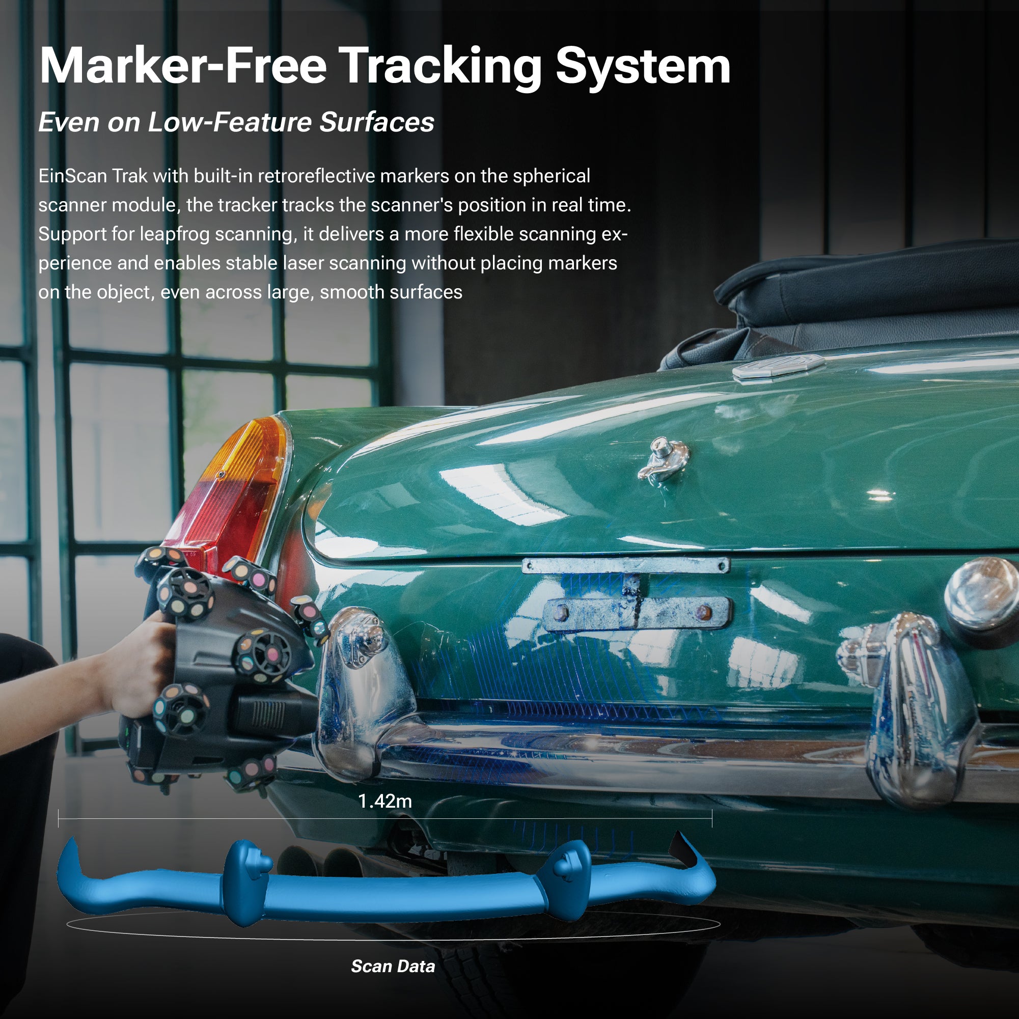 EinScan Trak Wireless Marker-Free Tracking System