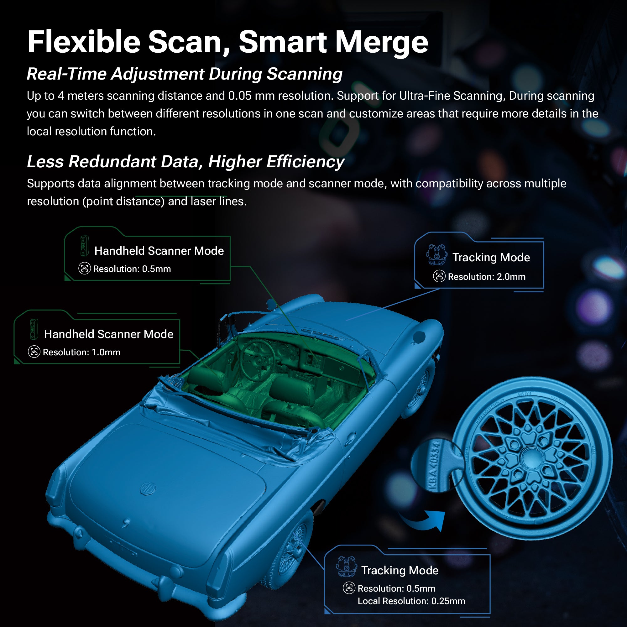 EinScan Trak Wireless Marker-Free Tracking System