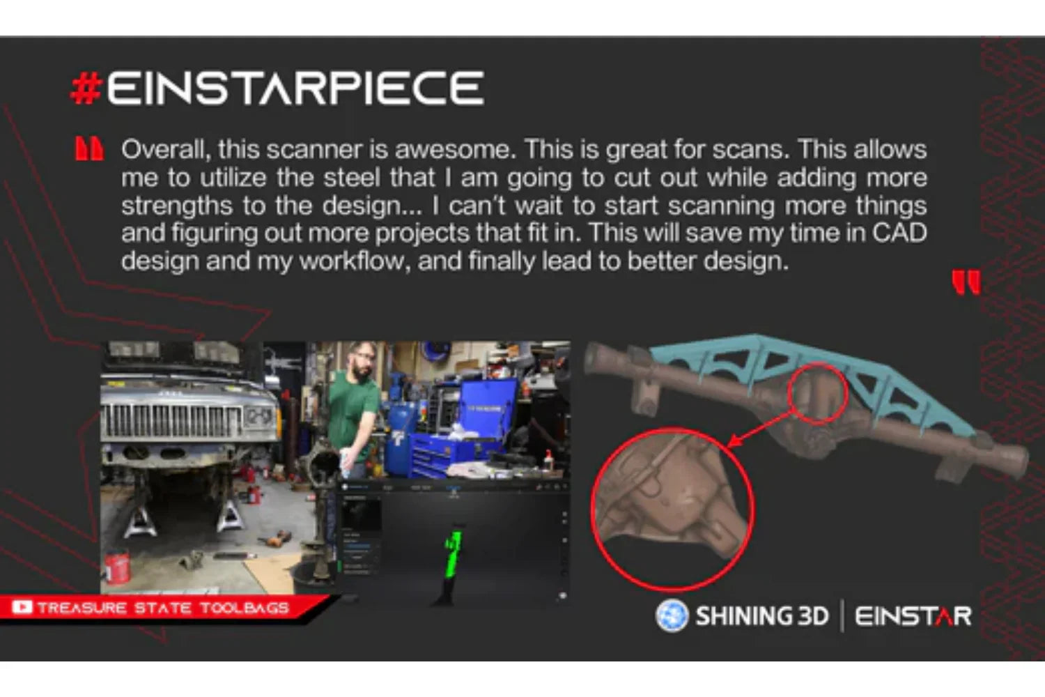 Adding some technology to the Jeep XJ Project - Shining 3D Einstar 3D Scanner