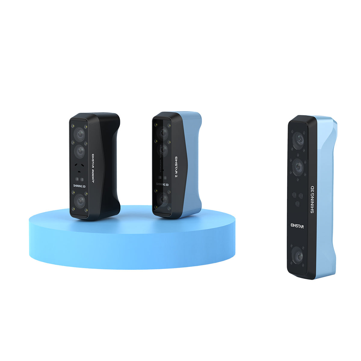 Complete Range of EINSTAR 3D Scanners: Overview of product series.