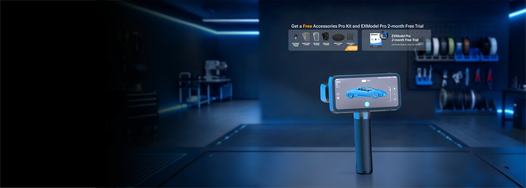 EinScan rigil 3d scanner