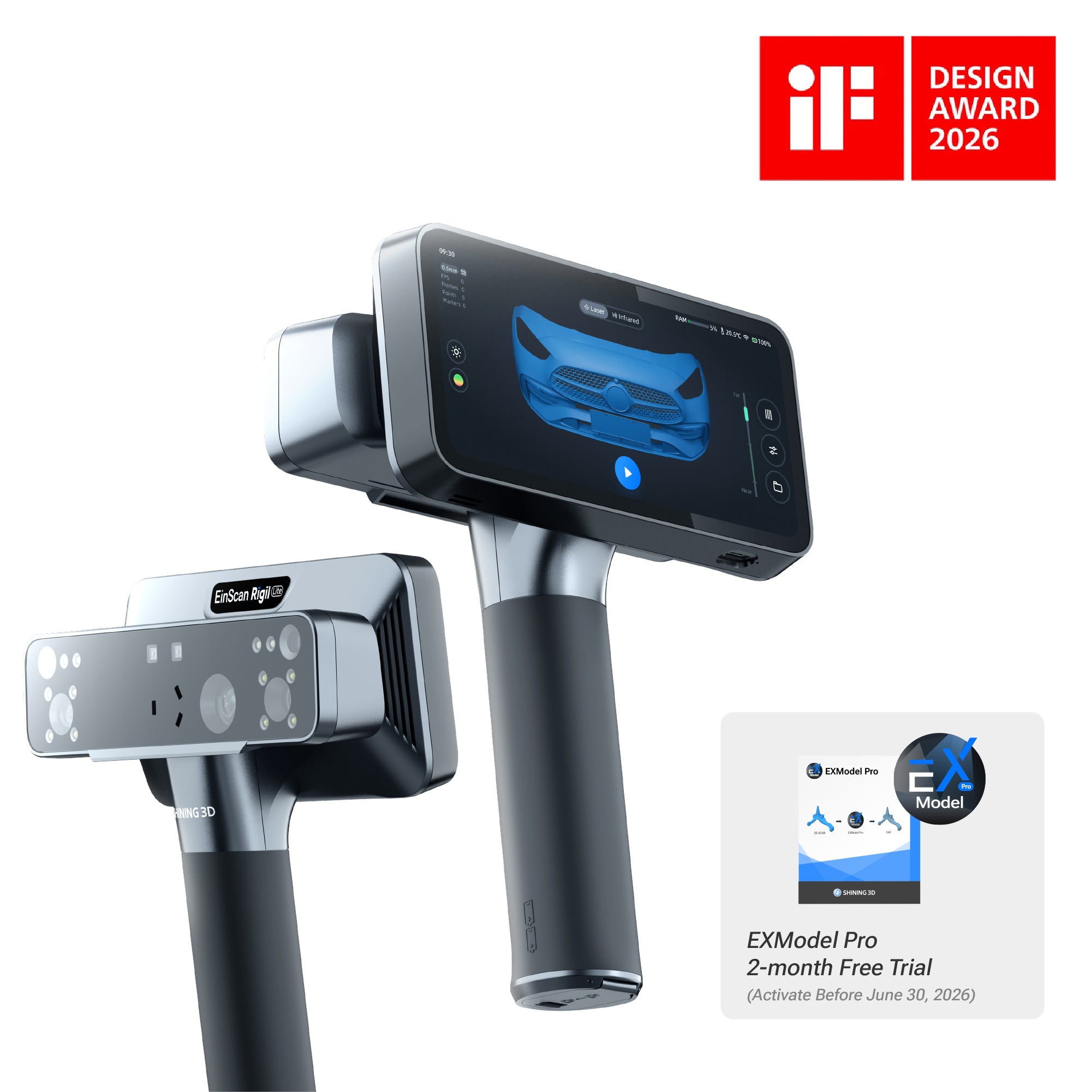 EinScan Rigil Lite | Lite to Start. Light to Create.