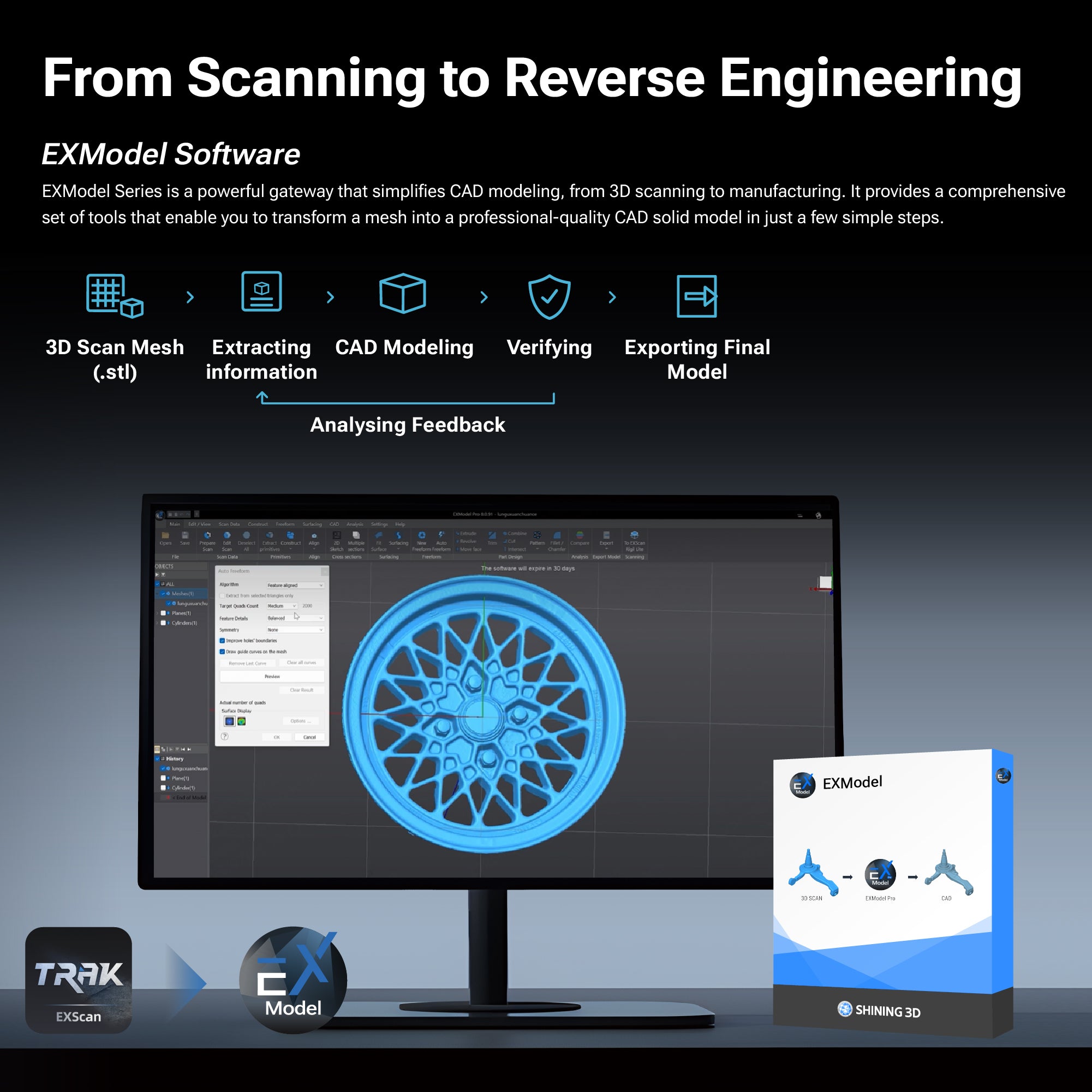 EinScan Trak Wireless Marker-Free Tracking System